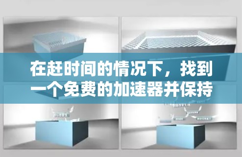 在赶时间的情况下,找到一个免费的加速器并保持可用3天是可行的。以下是一步步的建议