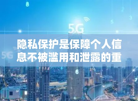 隐私保护是保障个人信息不被滥用和泄露的重要环节,也是现代社会的一个重要议题。以下是隐私保护的一些关键点和实际操作建议