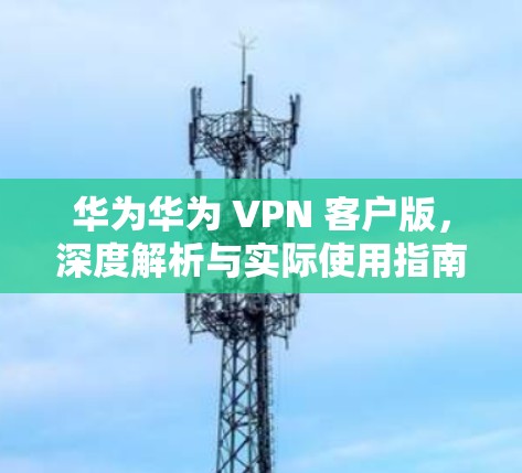 华为华为 VPN 客户版,深度解析与实际使用指南