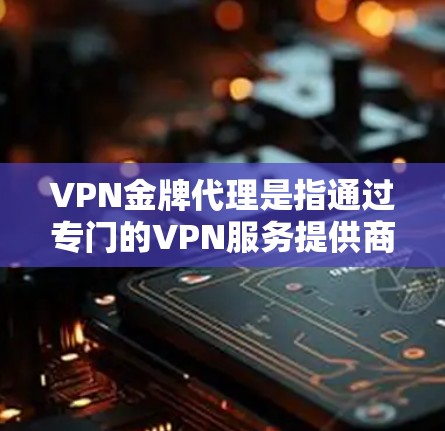 VPN金牌代理是指通过专门的VPN服务提供商(金牌代理)来购买和使用VPN服务的人员或机构。以下是关于VPN金牌代理的一些关键信息