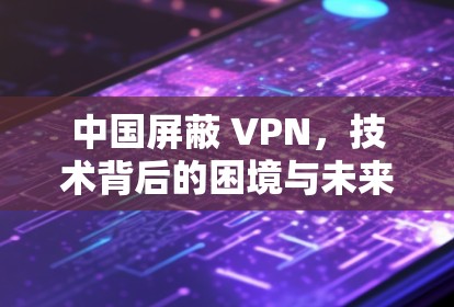 中国屏蔽 VPN,技术背后的困境与未来的出路