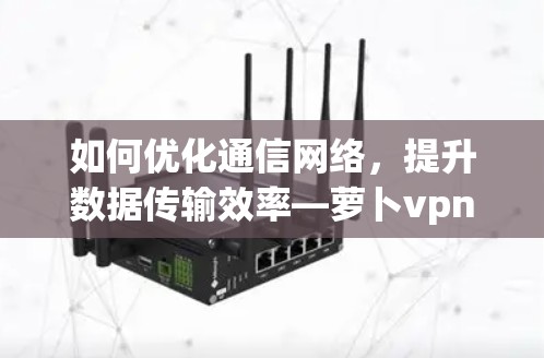 如何优化通信网络,提升数据传输效率—萝卜vpn加速器的应用与策略