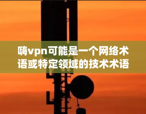 嗨vpn可能是一个网络术语或特定领域的技术术语,具体含义可能因上下文而异。以下是一些可能的解释