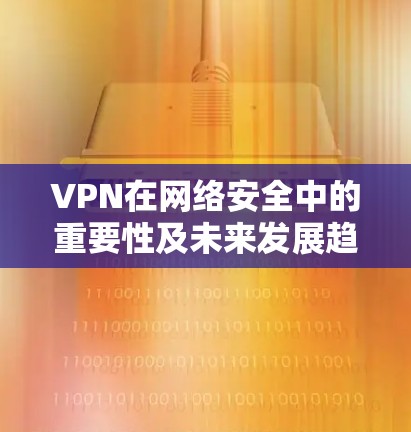VPN在网络安全中的重要性及未来发展趋势
