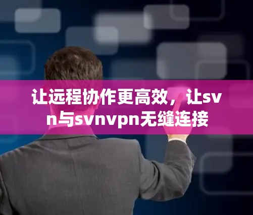 让远程协作更高效,让svn与svnvpn无缝连接
