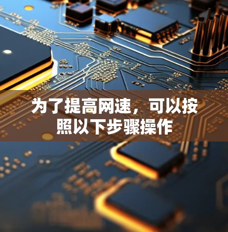 为了提高网速，可以按照以下步骤操作