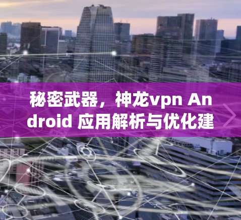 秘密武器,神龙vpn Android 应用解析与优化建议