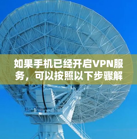 如果手机已经开启VPN服务,可以按照以下步骤解决