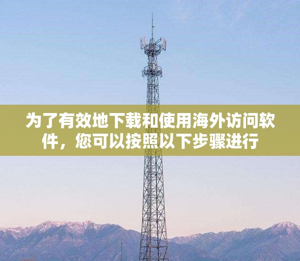 为了有效地下载和使用海外访问软件,您可以按照以下步骤进行 为了有效地下载和使用海外访问软件,您可以按照以下步骤进行