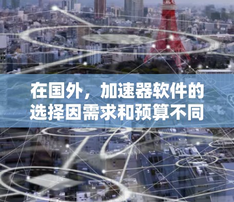 在国外，加速器软件的选择因需求和预算不同而有所差异。以下是一些常见的加速器推荐，供你参考
