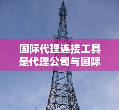 国际代理连接工具是代理公司与国际客户建立联系的重要工具,广泛应用于医疗、金融、法律等多个领域。以下是对国际代理连接工具的详细介绍 国际代理连接工具是代理公司与国际客户建立联系的重要工具,广泛应用于医疗、金融、法律等多个领域。以下是对国际代理连接工具的详细介绍