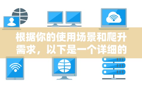 根据你的使用场景和爬升需求，以下是一个详细的解决方案，帮助你选择适合的高速梯子