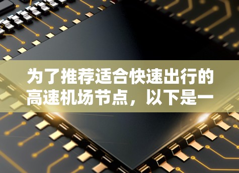 为了推荐适合快速出行的高速机场节点，以下是一个分区域的推荐列表，涵盖交通便利、经济性强、安全可靠、覆盖范围广以及周边便利等方面