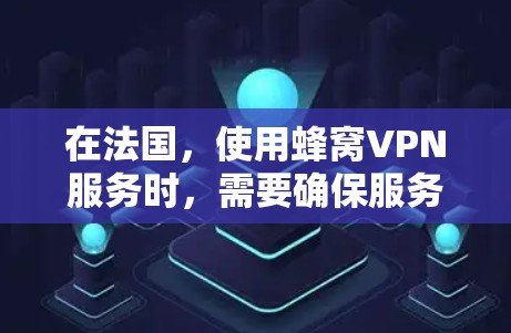 在法国，使用蜂窝VPN服务时，需要确保服务符合法国的法律和网络管理政策。根据法国政府的互联网管理规定和相关协议，使用欧盟的蜂窝VPN服务可能会受到法律的保护，但具体情况需通过正规渠道咨询