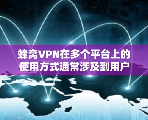 蜂窝VPN在多个平台上的使用方式通常涉及到用户提供验证信息，例如短信验证码，以进入其加密服务。具体操作可能包括