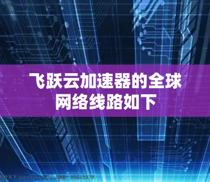 飞跃云加速器的全球网络线路如下