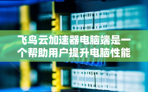 飞鸟云加速器电脑端是一个帮助用户提升电脑性能的工具，通常用于加速电脑运行速度和减少延迟。以下是一些详细的步骤和注意事项，帮助您更好地使用飞鸟云加速器