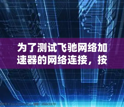 为了测试飞驰网络加速器的网络连接，按照以下步骤进行