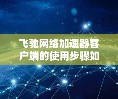 飞驰网络加速器客户端的使用步骤如下