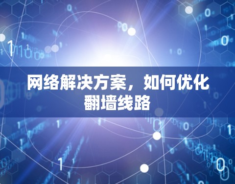 网络解决方案,如何优化翻墙线路