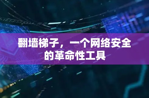 翻墙梯子,一个网络安全的革命性工具 翻墙梯子,一个网络安全的革命性工具