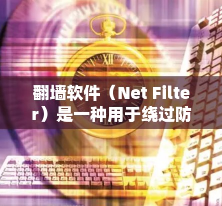翻墙软件（Net Filter）是一种用于绕过防火墙限制，允许用户访问隐藏的网站或资源的工具。这些软件通常是为了绕过防火墙的限制，提供访问额外内容或资源的途径。以下是关于翻墙软件的一些关键信息