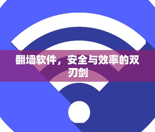 翻墙软件,安全与效率的双刃剑