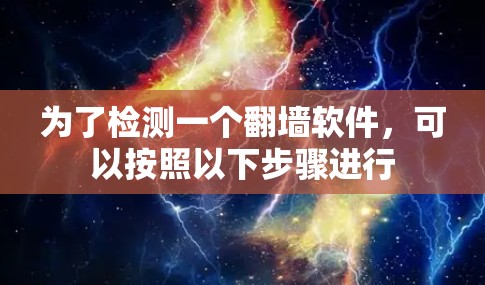 为了检测一个翻墙软件，可以按照以下步骤进行