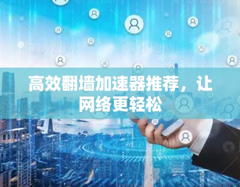 高效翻墙加速器推荐，让网络更轻松