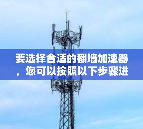 要选择合适的翻墙加速器，您可以按照以下步骤进行