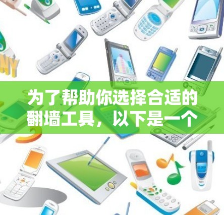 为了帮助你选择合适的翻墙工具,以下是一个分步骤的推荐和评估过程