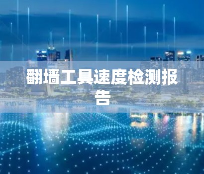 翻墙工具速度检测报告
