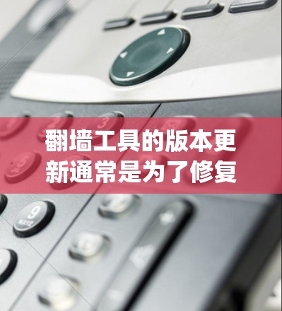 翻墙工具的版本更新通常是为了修复bug、改进功能或增加新功能。以下是一些常见的版本更新模式