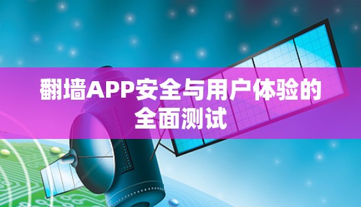翻墙APP安全与用户体验的全面测试 翻墙APP安全与用户体验的全面测试