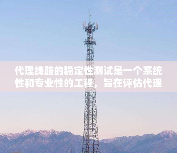 代理线路的稳定性测试是一个系统性和专业性的工程,旨在评估代理线路在不同环境条件下的表现,以优化网络稳定性。以下是详细的步骤和建议