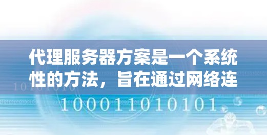 代理服务器方案是一个系统性的方法，旨在通过网络连接外部服务器或服务，实现网站的访问。以下是对代理服务器方案的详细步骤