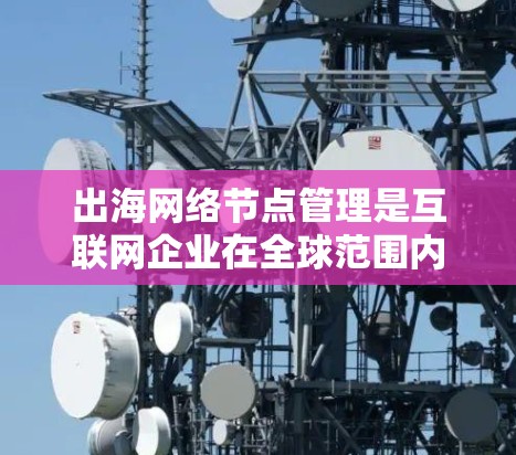 出海网络节点管理是互联网企业在全球范围内运营时需要关注的重要问题。这些网络节点可能涉及多个渠道或平台,确保数据的传输安全、流畅性和用户体验。以下是一些关于出海网络节点管理的要点