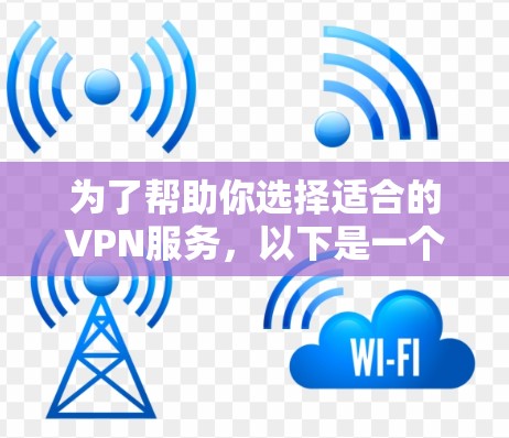 为了帮助你选择适合的VPN服务,以下是一个详细且结构化的指南,涵盖选择、使用和安全注意事项