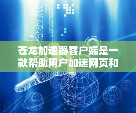 苍龙加速器客户端是一款帮助用户加速网页和下载的软件。以下是关于苍龙加速器客户端的详细步骤说明