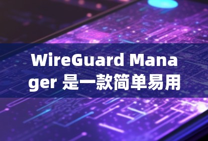 WireGuard Manager 是一款简单易用的网络防火墙工具，旨在保护网络数据的安全。以下是对该工具的详细分析
